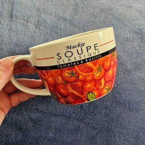 Vintage Mackie's Soup Classic 650ml‎ Bowl Mug - Tomato & Basil